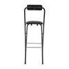 LUNUMAOS 29" Tall Chair,Cushioned Padded Folding Bar Stool,Bar Stool,Portable Folding