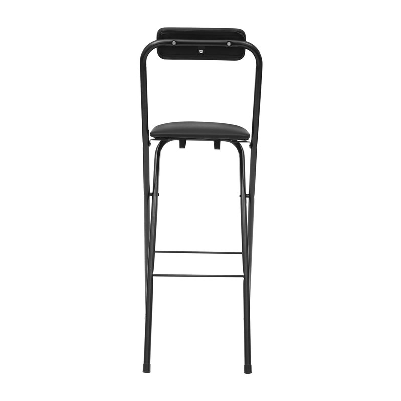 LUNUMAOS 29" Tall Chair,Cushioned Padded Folding Bar Stool,Bar Stool,Portable Folding