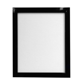 FRAMES BY POST 0.75 Inch Gloss Black Picture Photo Frame 8 x 8 Inch Plastic Glass