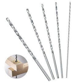 5Pcs Extra Long Twist Drill Bits, 150 mm High-speed Steel Straight Shank Twist Drill Bit Tool 2MM 3MM 3.5MM 4MM 5MM Hardness Spiral Wood Drill Bit Straight Shank Set