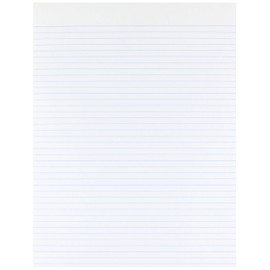 Ampad Evidence Glue Top 8-1/211 Pads, Narrow Rule, White, 50 Sheets, Dozen (21-118)