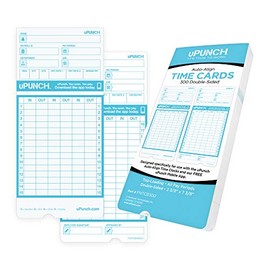 uPunch 300 Time Cards for FN1000 AutoAlign Time Clock