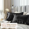 Pure Bedding Satin Pillowcase 2 Pack - King Size (20"x40",