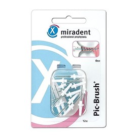 Miradent Interd.Pic Brush Replacement Fine White Pack of 12