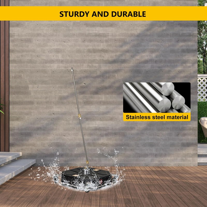 OCPTY 16.5" Pressure Washer Surface Cleaner with 4 Wheels 1/4"