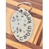 Cabin Keys Keychain, hand stamped made from vintage silver plate