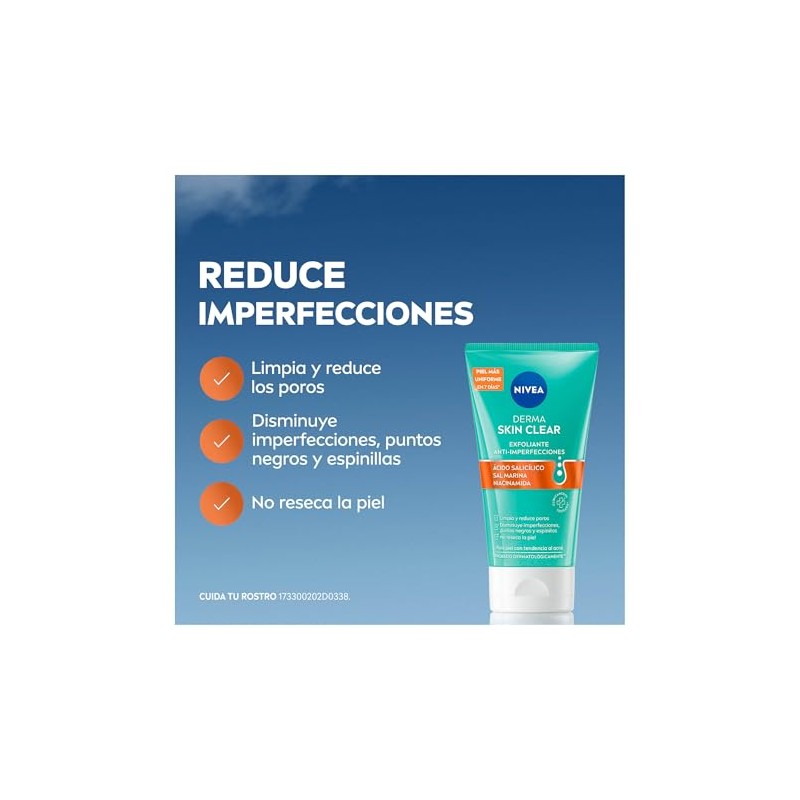 Nivea Derma Skin Clear Gel Exfoliante Anti Imperfecciones 150 Ácido
