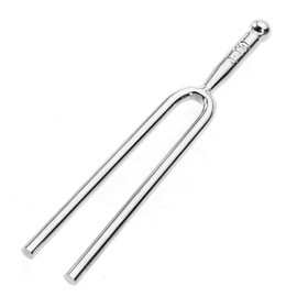 1 Piece Tuning Fork Standard A 440Hz Tuning Fork Musical Instruments Violin Guitar Tuner Device, Silver