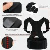 Faja Lumbar Corrector Postura Ajustable Thorcico Magntica -