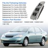 RUIANOMG Master Power Window Switch and Bezel Replacement for Camry
