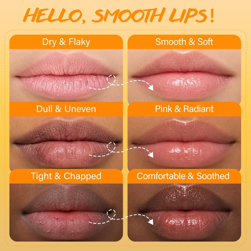 Turmeric Lip Scrub for Dark Lips Vitamin C Lip Scrubber