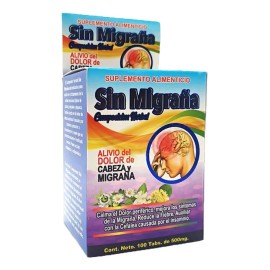 Suplemento Alimenticio Migraña Compuesto Herbal Cefalea Sabor
