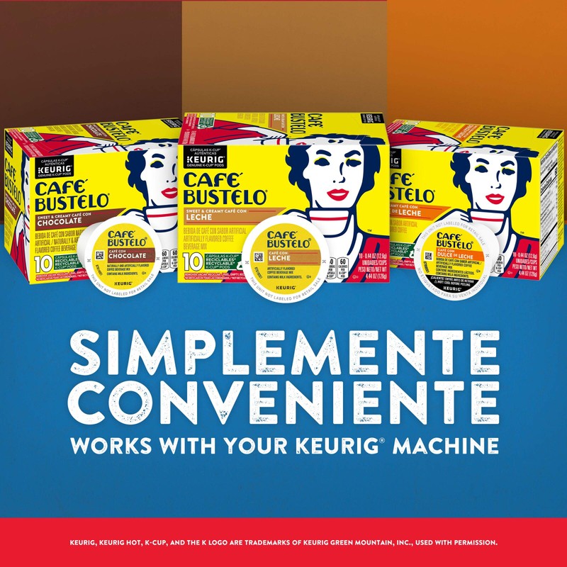 Café Bustelo Café con Leche Flavored Espresso Style Coffee, 96