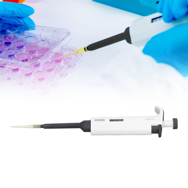 Laboratory Micropipette 5‑50ul Large Volume Tip Sampler Digital Adjustable Pipettor