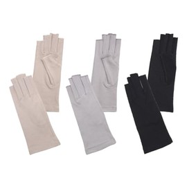 Milieu W6808-02 UV Gloves, Short, Women's, Sun Protection, UV Protection, Palm Side, Total Mesh, Modal, Fingertips, Short, UV Care, Gloves, Mesh, Driving, Spring, Summer, Smartphone Compatible, Golf,