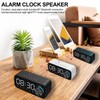 Digital Radio Alarm Clock Bluetooth Speaker Clock with Time and