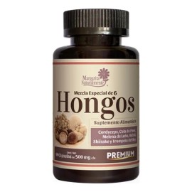 Mezcla Especial De Seis Hongos 90 Cápsulas Margarita Naturalmente