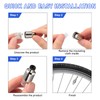 Dickno 8PCS LED Tire Valve Stem Cap Lights, Neon Spoke