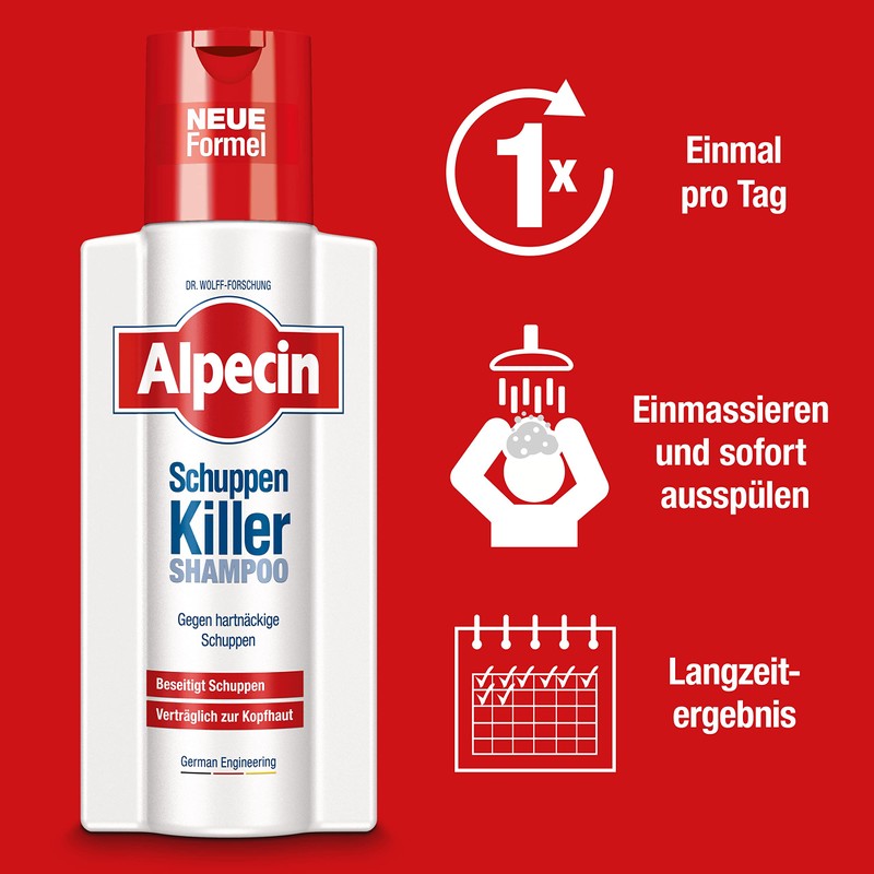 Alpecin Dandruff Killer Shampoo - 2 x 250 ml -