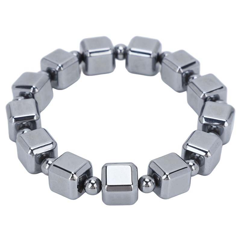 0.4in Terahertz Bracelet Rectangle Beads Good Thermal Conductivity Natural Terahertz