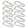 10Pcs Carabiner Clip Spring Snap Hook Heavy Duty Quick Link