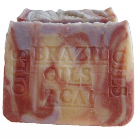 Handcrafted Brazilian Oil Soap with Organic Acai Berry Butter - Brazil Nut Butter - Natural Handmade