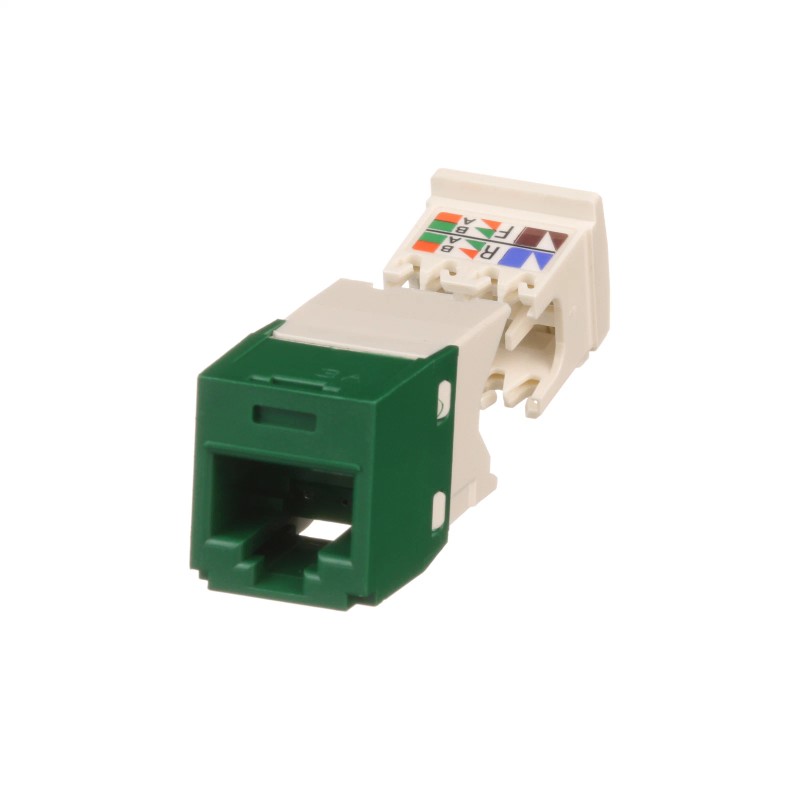 Panduit CJ688TGGR Mini-Com® TX6™ PLUS TG Style UTP Jack Module,