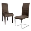 BEAUTEX Set of 2 Lea Chair Covers, Elastic Plain Stretch