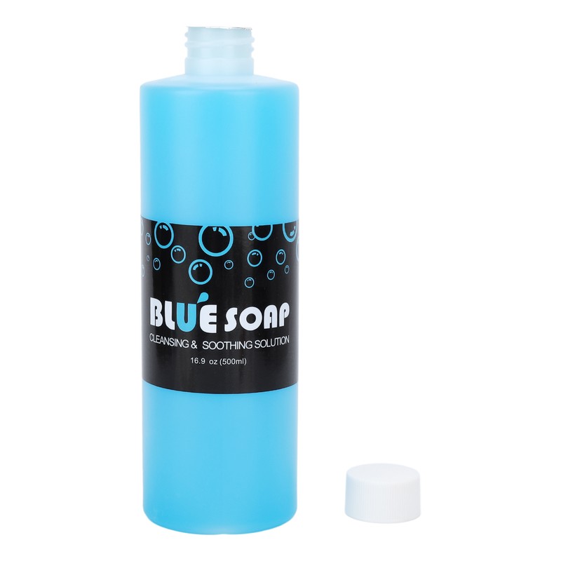 Blue Soap Tattoo Cleaning Solution 500ml Gentle Refreshing Soothing Cleansing