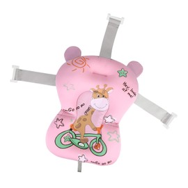 Bath Seat Baby Bath Mat Non-Slip Bath Seat with Safety Belt Bath Cushion Mesh Shower Seat Infant Bathtub Foldable Bath Net 0-12 Months Newborn Toddler