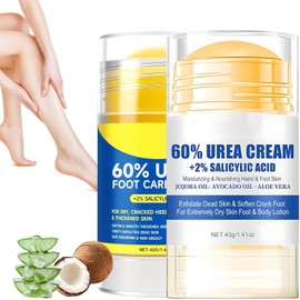 Crema Hidratante Y Reparadora Para Pies Con 60% De Urea, Edición 2026 Versión Mejorada. Hidrata Profundamente, Alivia La Sequedad Y Elimina Las Grietas, Regenerando Y Recuperando Los Pies Secos, Agrietados Y Desgastados (1, Aloe vera)