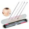 Acne & Blackhead Remover Extractor Tool Kit 2-Piece Extractor Set - Rose Gold 3ea