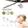 Ayaoty Ceiling Fans with Lights, 52" Low Profile Indoor Ceiling