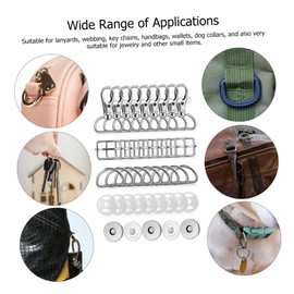 IWOWHERO Swivel Clasps Snap Hooks Carabiner Clips for Keychain Lanyards Bag Buckles