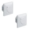 Oktaplex Fairy Set of 2 Motion Detectors Flush-Mounted 180° High