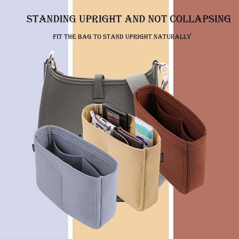 D.DUO Bag Organizer Insert, Tote Purse Insert, Pocket Wallet Divider