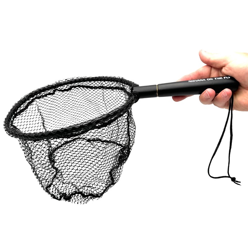 Nirvana Folding Fishing Net Damo 25cm w/Rubber Coated Netting