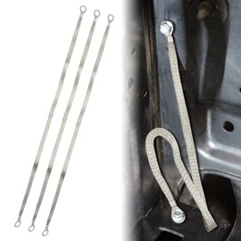 Universal Ground Strap Automotive 3pcs 24" x 1/2"(1/2" Ring to 1/2" Ring) Grounding Strap Braided Tinned Copper Vehicle Engine Cradle Grounding Cable Straps