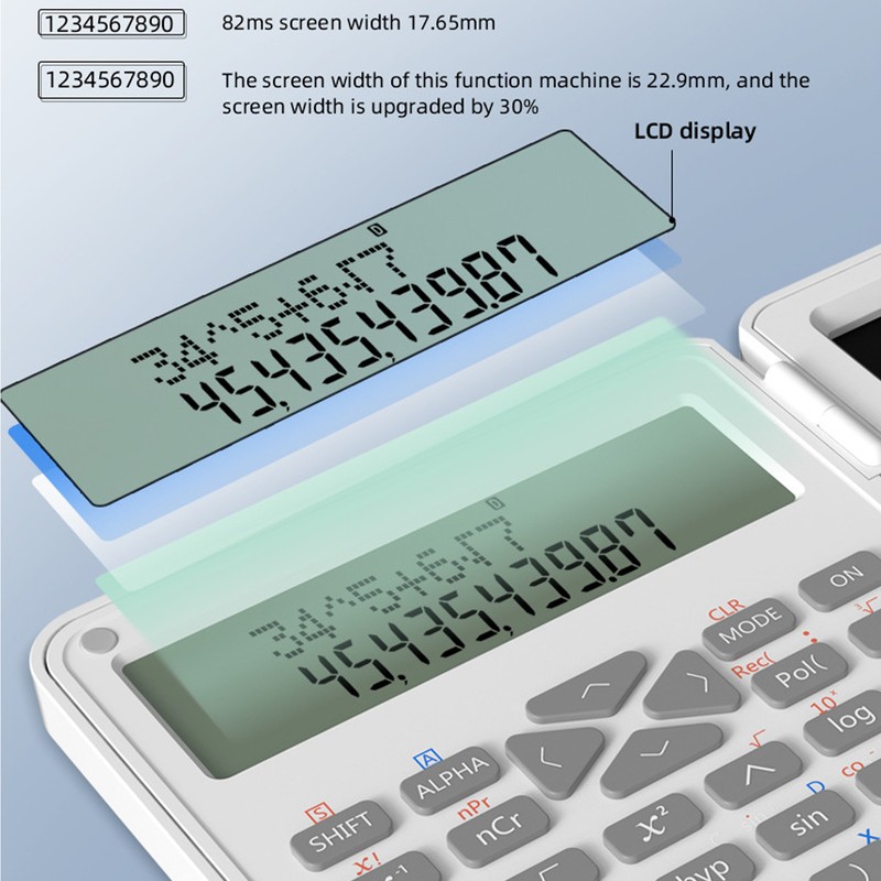 Calculator with Notepad Portable 10 Digits LCD Display Scientific Calculator