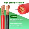 Kimbluth 2/0 Gauge Battery Cable Copper Wire, 5FT Red+5FT Black