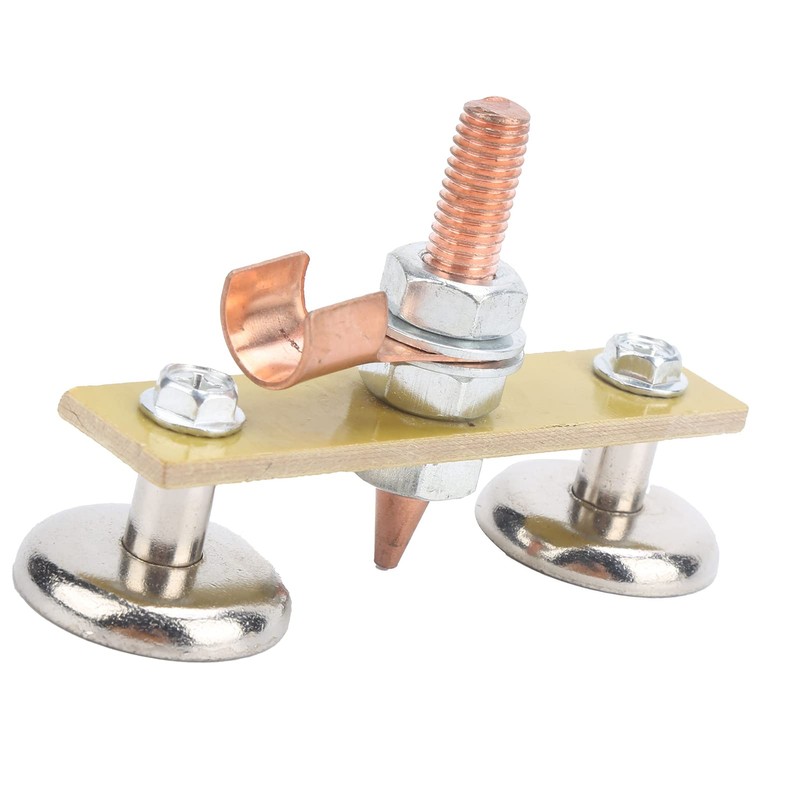 Welding Magnet Head Iron Insulation Board Double Ground Connector Spotter