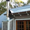 6" Extended Chimney Stove Pipe Roof Bracket Support, Stainless Steel