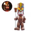 Yusat Tiki Statue with Solar Light, Solar Lamp Tiki Totem