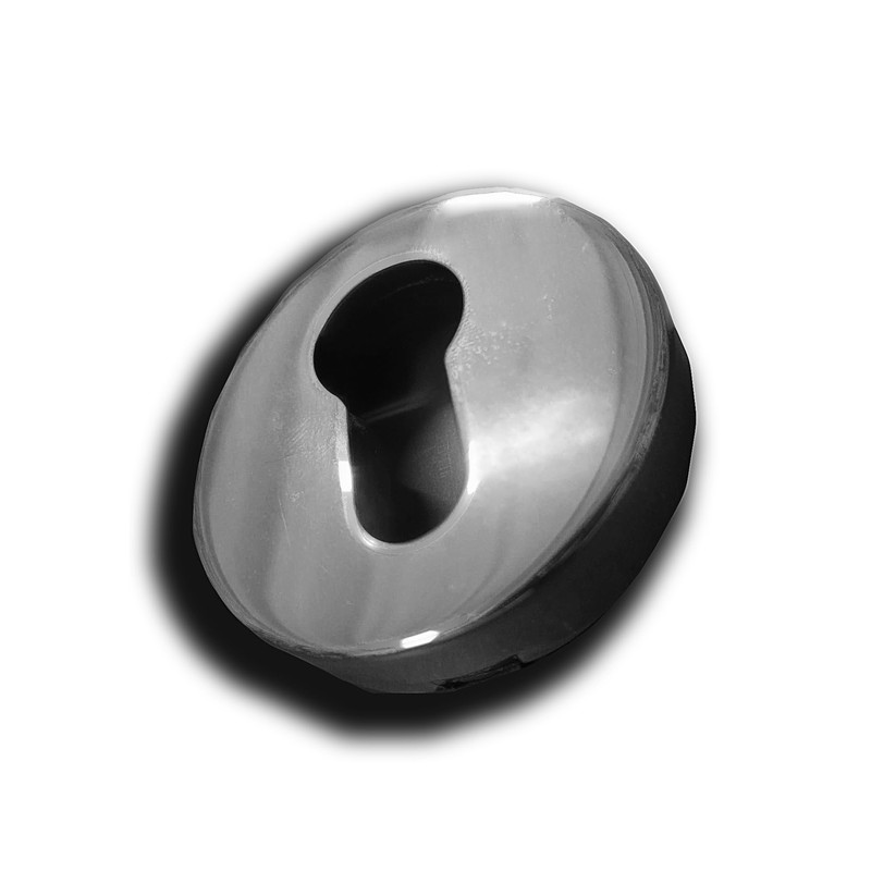 Pair of Rosettes Hole Cylinder Compatible with Yale Hole, Nozzles