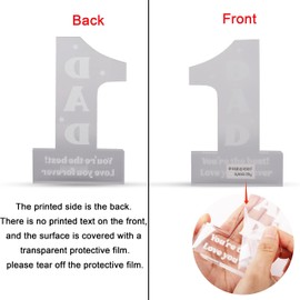 Merclix Grandad Acrylic Plaque Grandad Gifts from Grandchildren Grandad Birthday Gifts from Grandson Christmas Fathers day Birthday Gifts for Grandad Presents for Grandad from Granddaughter