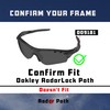 Predrox Dark Black RadarLock Path Lenses & Rubber Kits Replacement