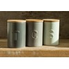 Premier Housewares Fenwick Tea Canister - Dark Grey