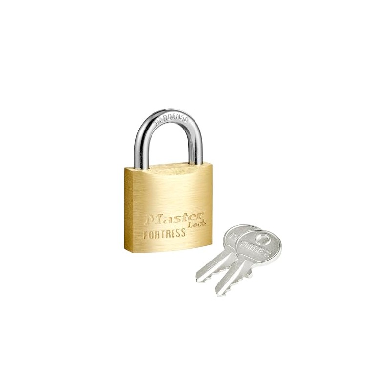 Master Lock Solid Brass Body 30mm Wide Economy Padlock with