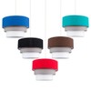 MiniSun | Round Modern 3 Tier Fabric Ceiling Pendant Light