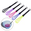 5PCS Plastic Whisk Set, Mini Hair Coloring Cream Hand Whisk,